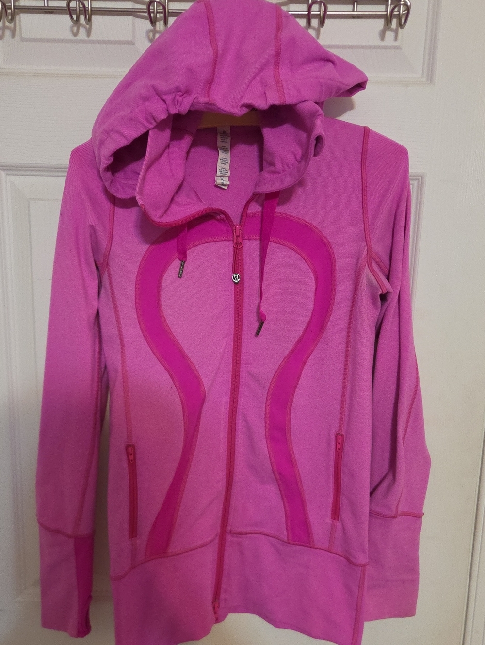 lululemon athletica Pink Hooded Zip-Up STRIDE Retired VINTAGE